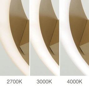 Plafonieră LED KOLK, 40 W, 230 V, 2700/3000/4000 K, Ø 40 cm, auriu