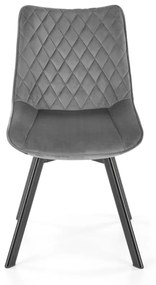 Scaun K520 velvet gri