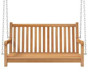 Banca balansoar, lemn masiv de tec, 114x60x64 cm 114 x 60 x 64 cm