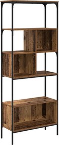 vidaXL Bibliotecă Lemn Vechi 76 x 33 x 188,5 cm Lemn compozit