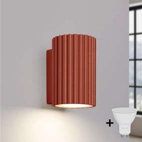 BRILAGI - Aplică de perete LED CRESTO 1xGU10/10W/230V 10 cm portocalie