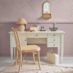 Birou elegant Ines alb L132 cm