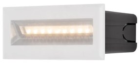 Spot LED incastrabil scari / perete exterior IP65 Bosca alb 13,7cm
