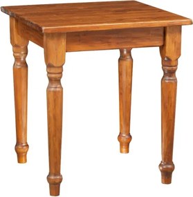 Masa fixa, L 70 70 H78 cm, culoare nuc, Lemn Masiv