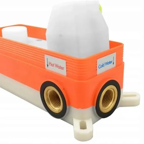 REA-P4110 - Set de duș LUNGO cu baterie încastrată, finisaj auriu