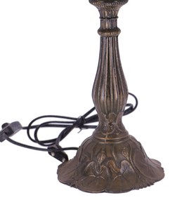 Lampa de masa Tiffany Cream h 45 cm, abajur 30 cm