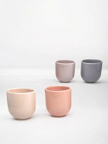 SET 4 PAHARE CAFEA CERAMICA NOVUM SPRINGTIME PASTEL 250ML