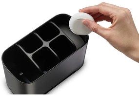 Suport pentru periuța de dinți negru din plastic EasyStore – Joseph Joseph