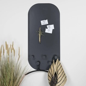 Cuier de perete negru din metal Espen – Spinder Design