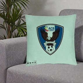 Perna Personalizata ACB Ineu Fotbal, 40x40 cm, Verde Menta, Husa Detasabila, Perna Inclusa, BEKZ®