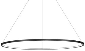 Lustr LED SATURNO 57W, pr. 100 cm, IP44, antracit, na lanku