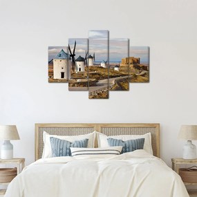 Tablou - Morile de vânt din Consuegra, Spania (150x105 cm)
