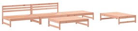 3186604 vidaXL Set mobilier relaxare de grădină, 5 piese, lemn masiv douglas