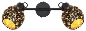 Spot Jodie 54029-2, 2xE14, negru, IP20, Globo Lighting