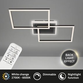 Plafonieră LED dimabilă FRAME LED/40W/230V Briloner 3049-015 + telecomandă