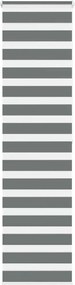vidaXL Jaluzea tip zebra gri închis lățime țesătură 55,9 cm poliester