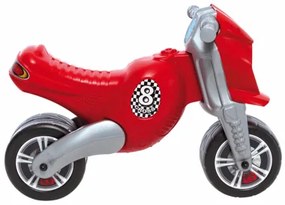 Motocicleta copii cu doua roti fara pedale Cross 8 motor, rosu