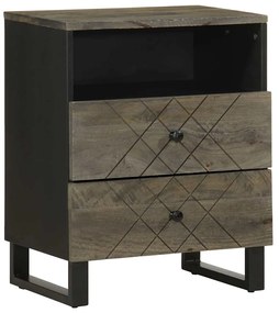 vidaXL Noptiera neagra 50x33x62 cm lemn masiv de mango