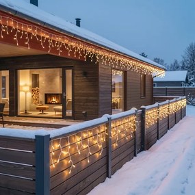 BRILAGI - LED de exterior ghirlandă de Crăciun 1080xLED/8 funcții 33m IP44 alb cald țurțuri