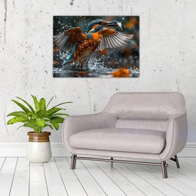 Tablou pe sticlă - Ianuarie (70x50 cm)