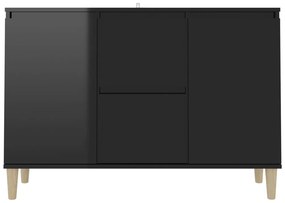 Servanta, negru extralucios, 103,5x35x70 cm, PAL 1, negru foarte lucios