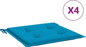vidaXL Perne scaune grădină 4 buc. albastru 50x50x4 cm țesătură Oxford