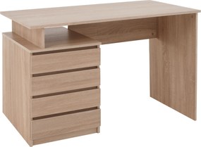 Masă PC, stejar sonoma, HANY NEW