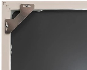 Oglinda dreptunghiulara cu rama din polistiren alba/maro/aurie Gilbert, 57,5cm (L) x 37,5cm (W) x 1,6cm (H)