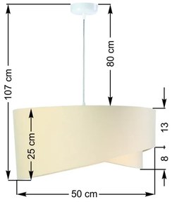 Lustră pe cablu GALAXY 1xE27/60W/230V
