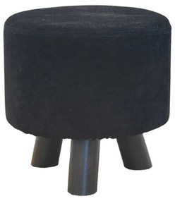 TABURET CU 3 PICIOARE,28X28X27 CM,DEHUSABIL,CATIFEA NEAGRA