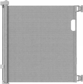 Poarta de siguranta retractabila si extensibila Kidizi Flexa 180 cm, dublu sistem de blocare si plasa anti-shock, potrivita pentru usi, scari si holuri, interior / exterior, gri