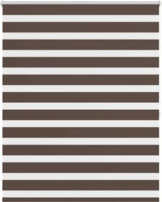 vidaXL Jaluzea Zebră 120,9x175 cm Lățime material 116,7 cm cafea