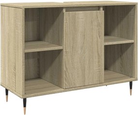 vidaXL Dulap pentru baie, stejar sonoma, 80x33x60 cm, lemn compozit
