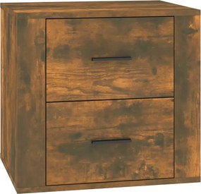vidaXL Noptieră, stejar fumuriu, 50x39x47 cm