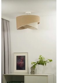 Lustră aplicată YUTE Duolla CELLO 1xE27/15W/230V d. 45 cm maro/gri