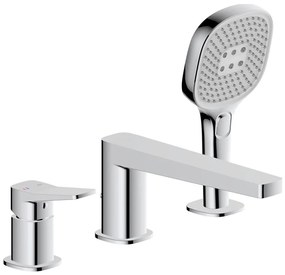 KFA Armatura 4525-210-00 - Baterie pentru cadă cu 3 orificii MALAGA, crom lucios