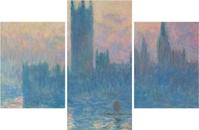 Tablou - Claude Monet, The Houses of Parliament, Sunset, reproducere (90x60 cm)