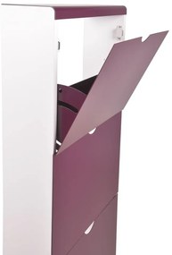 Pantofar mov cu deschidere înclinată din metal 51x138x16 cm – Household Pleasure