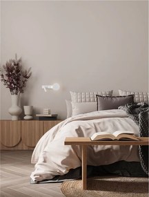 Aplica de perete cu reader LED ideala dormitor Noima alb