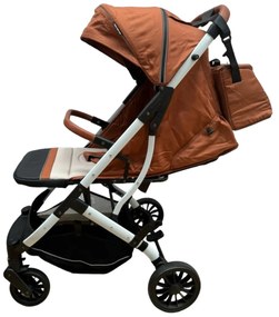 Carucior sport cu functie de pliere tip troller, sezut reglabil, husa pentru picioare si geanta 6-36 luni, Portocaliu - CPC-62-portocaliu