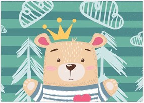 Tablou - Ursulețul în pădure (70x50 cm)