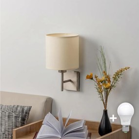 BRILAGI - Aplică LED de perete NUBILA 1xE27/60W/230V crom mat/crem