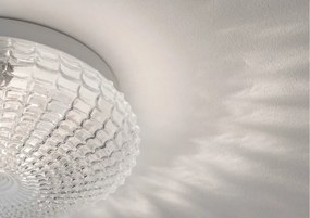 Plafoniera baie moderna 30cm IP44 Clam sticla clara NVL-9738255
