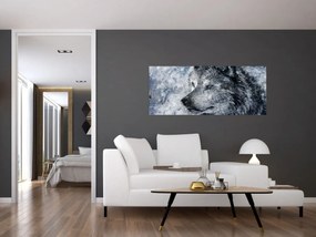 Tablou - Lupul din desene animate (120x50 cm)