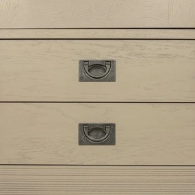 Vitrina Casablanca, 1 Usa si 2 Sertare, Crem Dune si Interior Negru, 67.5 Cm