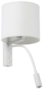 Aplica perete cu reader LED design modern TIRA alba