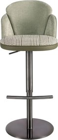 Scaun de bar pivotant cu inaltime reglabila Stool verde inchis