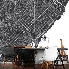 Fototapet - Harta Barcelonei (152,5x104 cm)