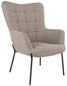 Fotoliu Glasgow, piatră, picioare negre