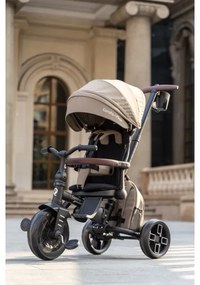 QPlay - Tricicletă pentru copii COMFO MAX 7 în 1, maro